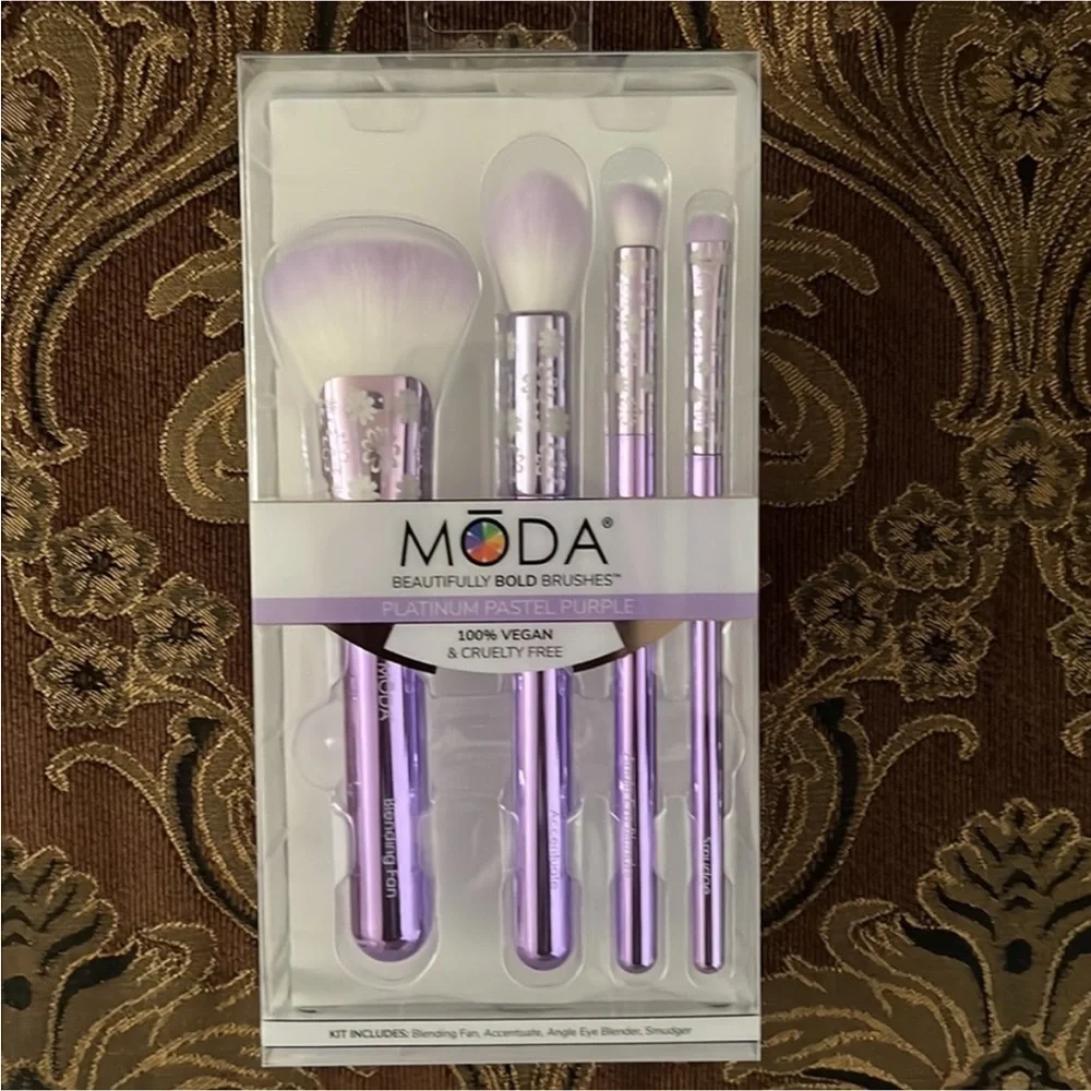 MODA Makeup Brushes - Pastel Purple Set